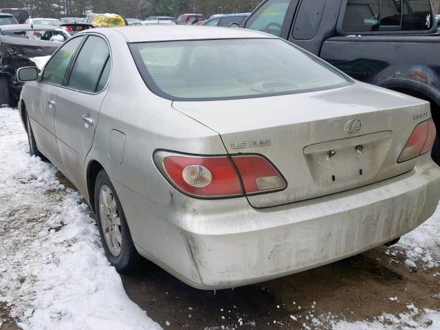 JTHBF30G736012572 - 2003 LEXUS ES 300 SILVER photo 3