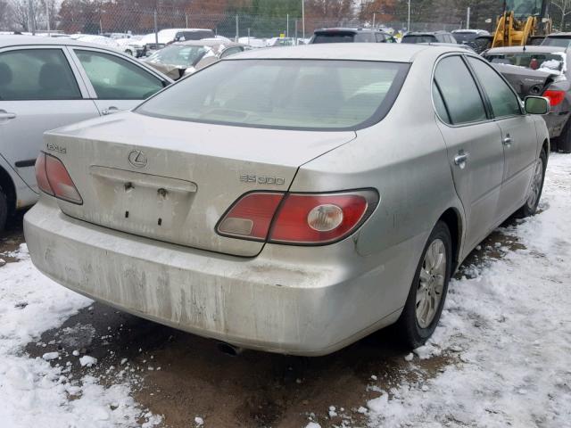 JTHBF30G736012572 - 2003 LEXUS ES 300 SILVER photo 4