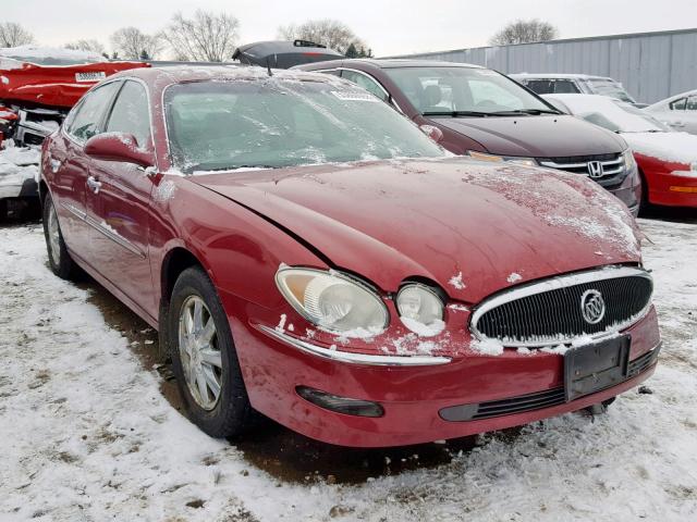 2G4WD532251218523 - 2005 BUICK LACROSSE C BURGUNDY photo 1