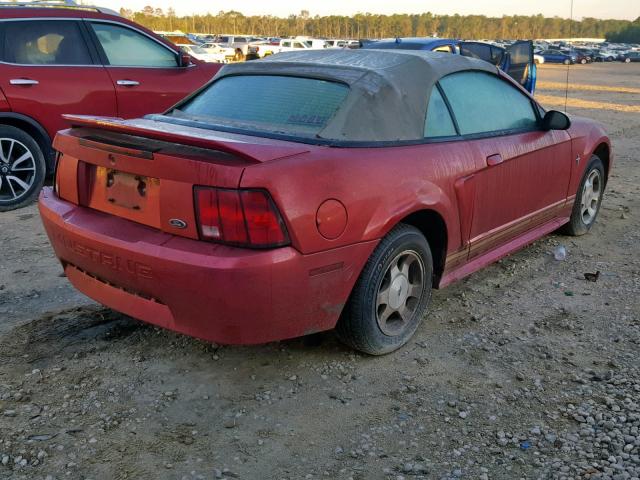 1FAFP4442YF263213 - 2000 FORD MUSTANG RED photo 4