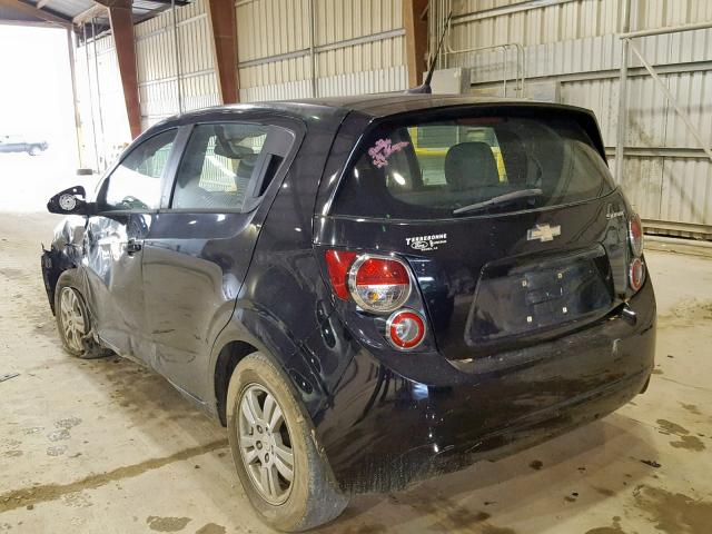 1G1JA6SH4C4187000 - 2012 CHEVROLET SONIC LS 黑色 照片 3