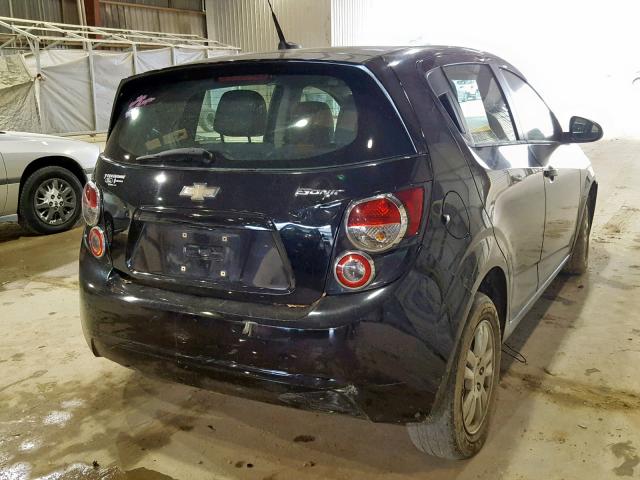 1G1JA6SH4C4187000 - 2012 CHEVROLET SONIC LS 黑色 照片 4