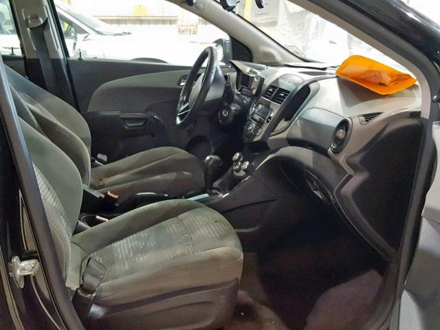 1G1JA6SH4C4187000 - 2012 CHEVROLET SONIC LS 黑色 照片 5