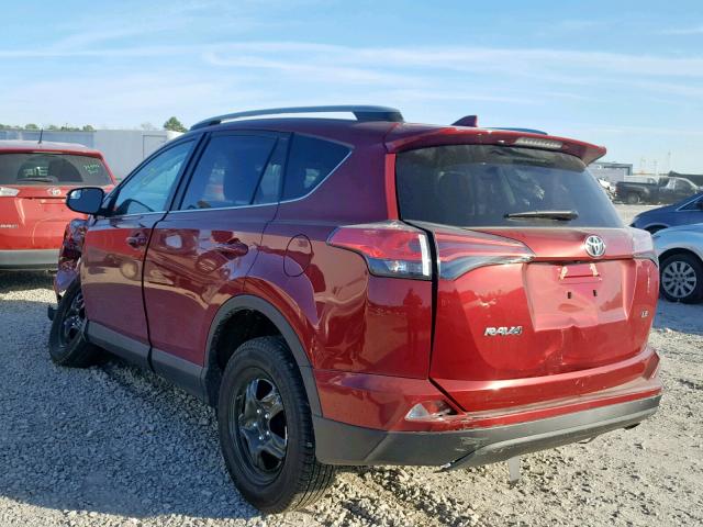 2T3ZFREV9JW477585 - 2018 TOYOTA RAV4 LE BURGUNDY photo 3