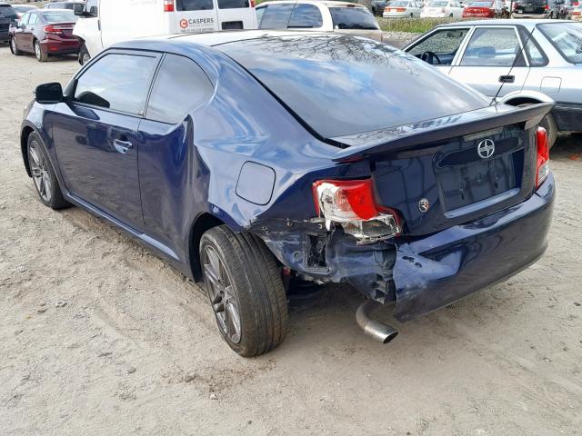 JTKJF5C73B3019502 - 2011 TOYOTA SCION TC 蓝色 照片 3