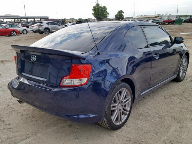 JTKJF5C73B3019502 - 2011 TOYOTA SCION TC 蓝色 照片 4