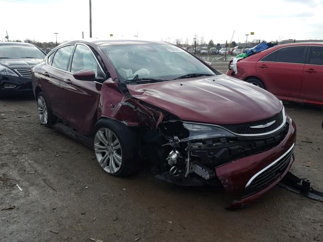 1C3CCCAB5FN620154 - 2015 CHRYSLER 200 LIMITE BURGUNDY photo 1