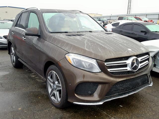 4JGDA5GBXHA888406 - 2017 MERCEDES-BENZ GLE 400 4M BROWN photo 1