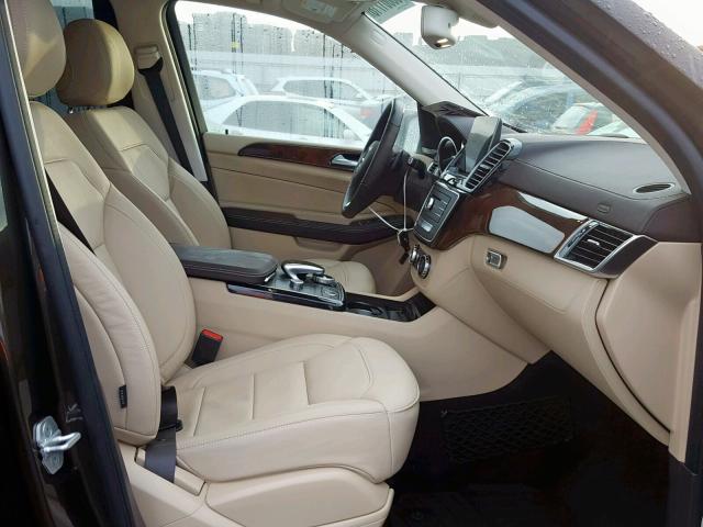 4JGDA5GBXHA888406 - 2017 MERCEDES-BENZ GLE 400 4M BROWN photo 5