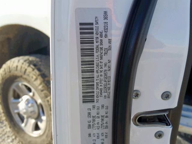 3C63R3GL0FG630570 - 2015 RAM 3500 ST WHITE photo 10