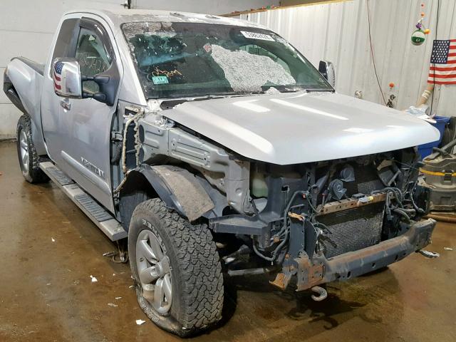 1N6AA06C69N305177 - 2009 NISSAN TITAN XE SILVER photo 1