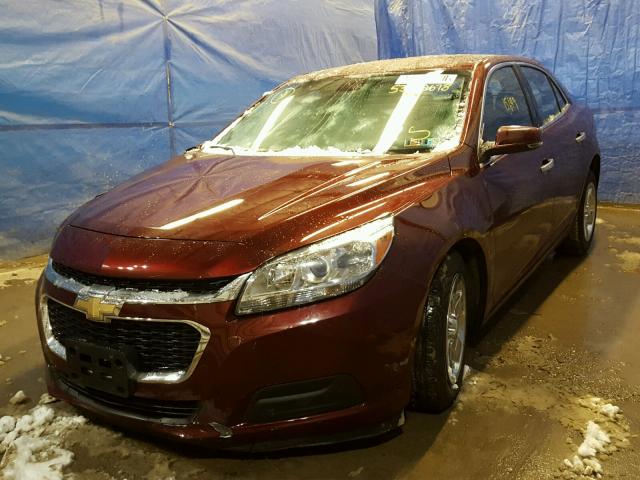 1G11C5SLXFF354784 - 2015 CHEVROLET MALIBU 1LT MAROON photo 2