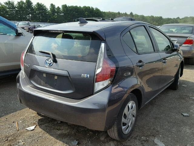 JTDKDTB34F1576828 - 2015 TOYOTA PRIUS C GRAY photo 4