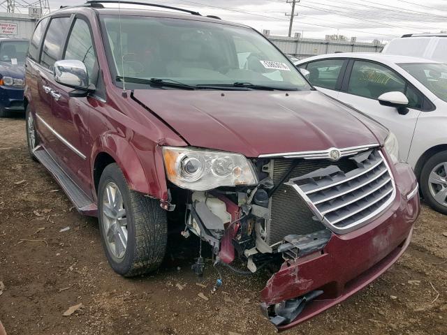 2A8HR64X58R774094 - 2008 CHRYSLER TOWN & COU MAROON photo 1