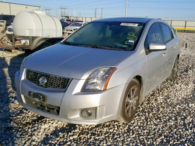 3N1AB6AP7BL728128 - 2011 NISSAN SENTRA 2.0 SILVER photo 2