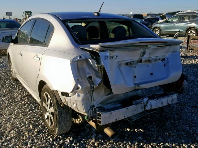 3N1AB6AP7BL728128 - 2011 NISSAN SENTRA 2.0 SILVER photo 3