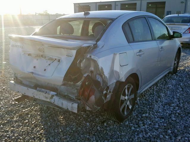 3N1AB6AP7BL728128 - 2011 NISSAN SENTRA 2.0 SILVER photo 4