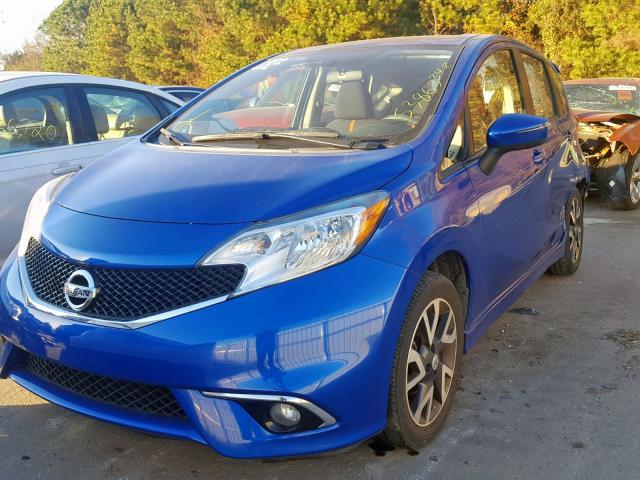 3N1CE2CP9FL399556 - 2015 NISSAN VERSA NOTE BLUE photo 2