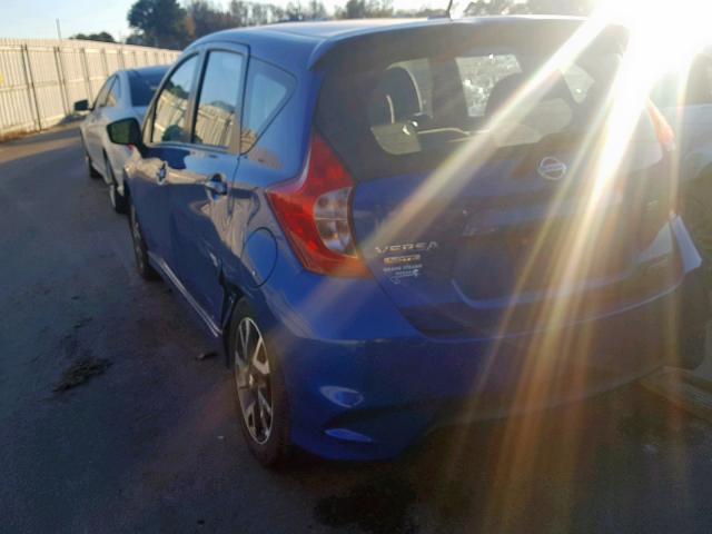 3N1CE2CP9FL399556 - 2015 NISSAN VERSA NOTE BLUE photo 3