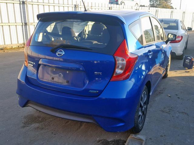 3N1CE2CP9FL399556 - 2015 NISSAN VERSA NOTE BLUE photo 4