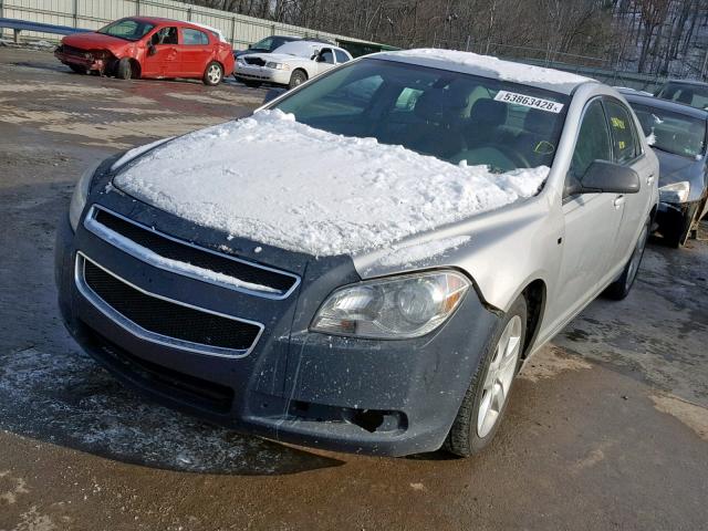1G1ZB5EB8AF141799 - 2010 CHEVROLET MALIBU LS 银色 照片 2