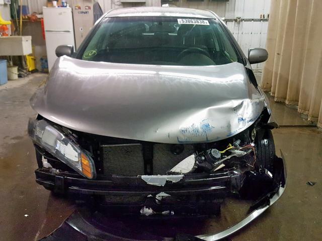 KNAFU5A24D5657496 - 2013 KIA FORTE EX GRAY photo 9