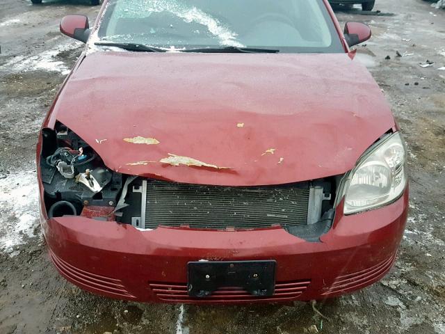 1G1AT58H497185508 - 2009 CHEVROLET COBALT LT RED photo 9