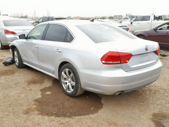 1VWBP7A32CC079628 - 2012 VOLKSWAGEN PASSAT SE SILVER photo 3