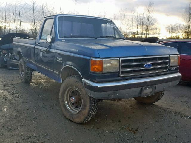 2FTHF26H9LCB07393 - 1990 FORD F250 BLUE photo 1