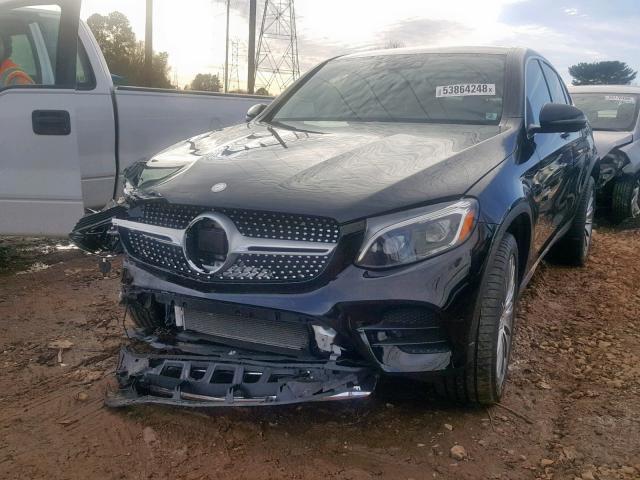 WDC0J4KB6HF224704 - 2017 MERCEDES-BENZ GLC COUPE BLACK photo 2