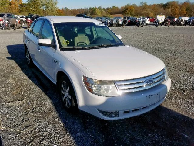 1FAHP24W98G158824 - 2008 FORD TAURUS SEL WHITE photo 1