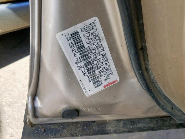 JT2SK13EXS0332023 - 1995 TOYOTA CAMRY XLE SILVER photo 10