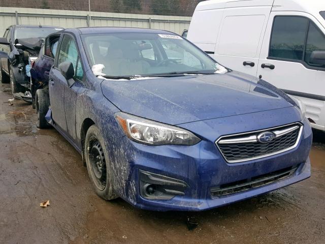 4S3GTAA61H1750091 - 2017 SUBARU IMPREZA BLUE photo 1