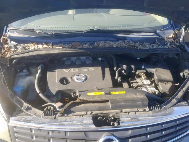 5N1BV28U77N135465 - 2007 NISSAN QUEST S BLUE photo 7