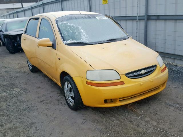 KL1TD62634B265034 - 2004 CHEVROLET AVEO YELLOW photo 1