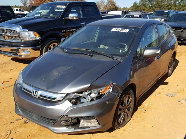 JHMZE2H75CS002078 - 2012 HONDA INSIGHT EX GRAY photo 2