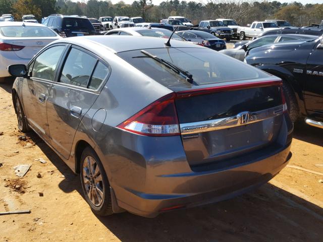 JHMZE2H75CS002078 - 2012 HONDA INSIGHT EX GRAY photo 3