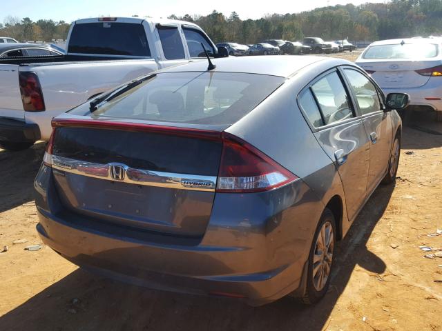 JHMZE2H75CS002078 - 2012 HONDA INSIGHT EX GRAY photo 4