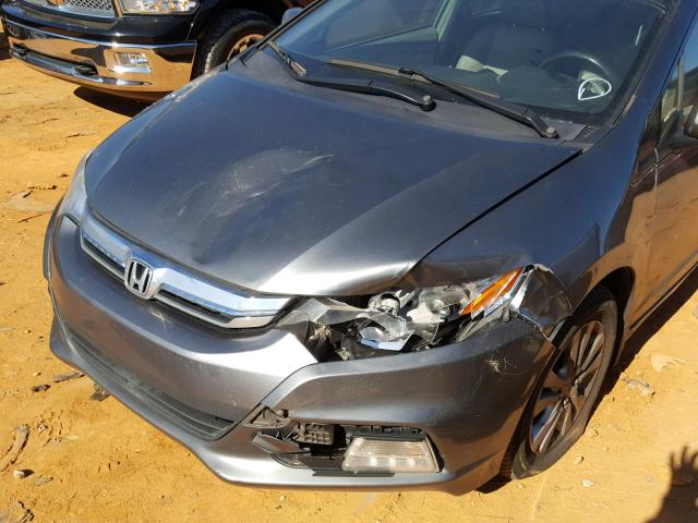 JHMZE2H75CS002078 - 2012 HONDA INSIGHT EX GRAY photo 9