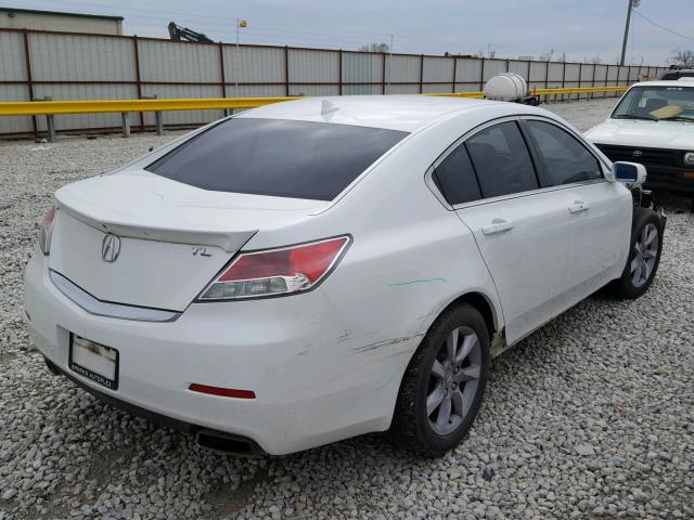 19UUA8F59DA008132 - 2013 ACURA TL TECH WHITE photo 4