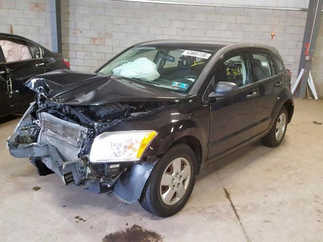 1B3HB28A39D202487 - 2009 DODGE CALIBER SE BLACK photo 2