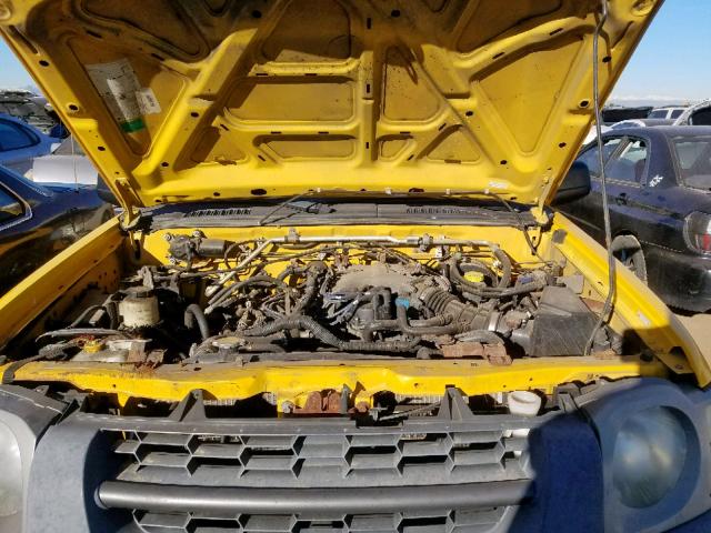 5N1ED28Y52C572291 - 2002 NISSAN XTERRA XE YELLOW photo 7