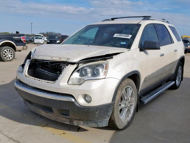 1GKLRLED2AJ173888 - 2010 GMC ACADIA SLE WHITE photo 2