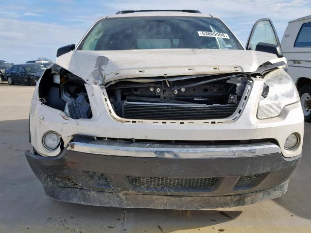 1GKLRLED2AJ173888 - 2010 GMC ACADIA SLE WHITE photo 9