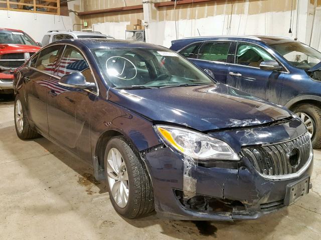 2G4GM5EX1H9126077 - 2017 BUICK REGAL BLUE photo 1