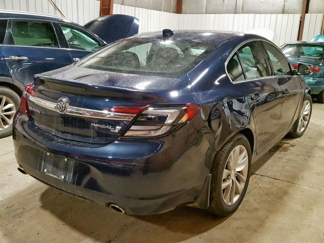 2G4GM5EX1H9126077 - 2017 BUICK REGAL BLUE photo 4