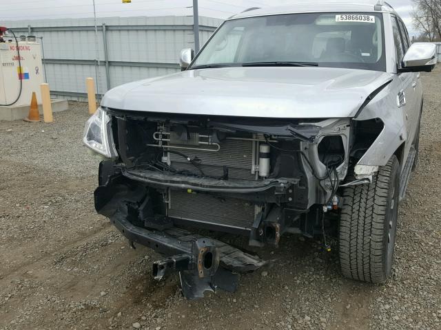 JN8AY2NC3J9557594 - 2018 NISSAN ARMADA SV SILVER photo 9