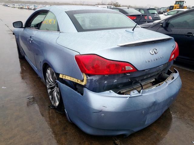 JN1CV6FE4BM950557 - 2011 INFINITI G37 BASE BLUE photo 3