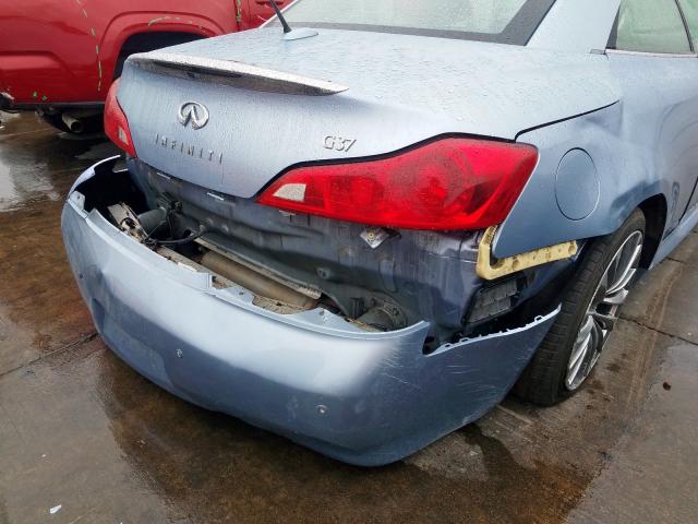 JN1CV6FE4BM950557 - 2011 INFINITI G37 BASE BLUE photo 9