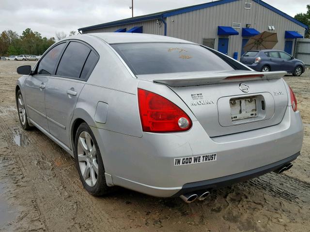 1N4BA41E98C830970 - 2008 NISSAN MAXIMA SE SILVER photo 3